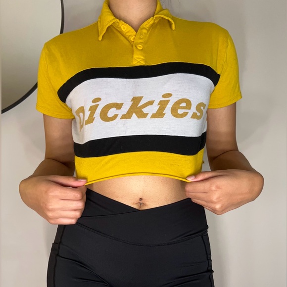 Dickies Collard Crop Top - Picture 1 of 4